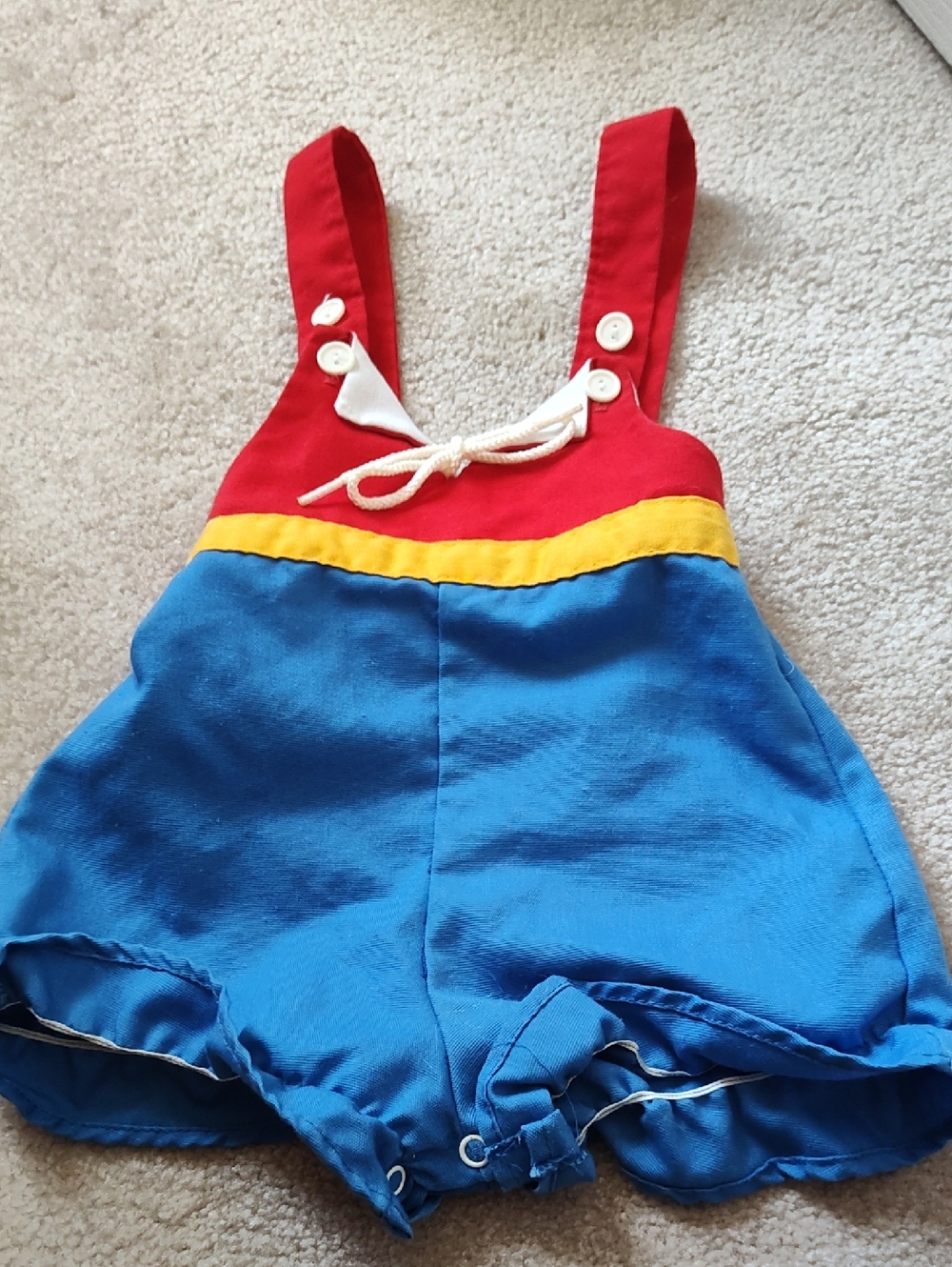 Sears Red, Blue & White Colorblock Outfit